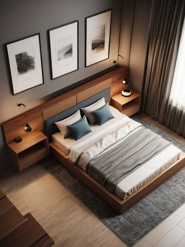 Haden Boucle Platform Bed Frame