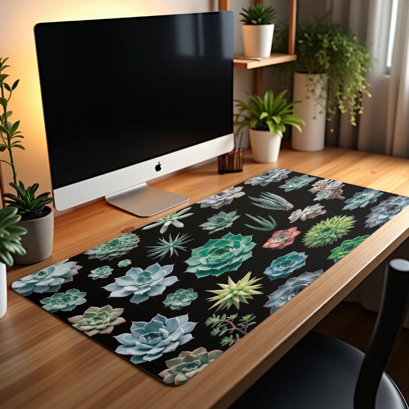 Polyester Desk Pad, 14.4x12.1