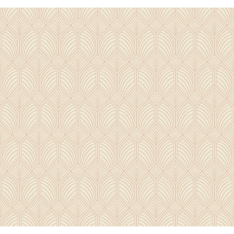 Rouleau de papier peint 27 pi x 27 po Arts and Crafts Craftsman, Rosé