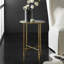 Modern History Glass End Table