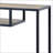 Rustic Oak And Black Finish Sofa Table