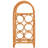 Aidann 6 Bottle Solid Wood Tabletop Wine Bottle Rack in Natural