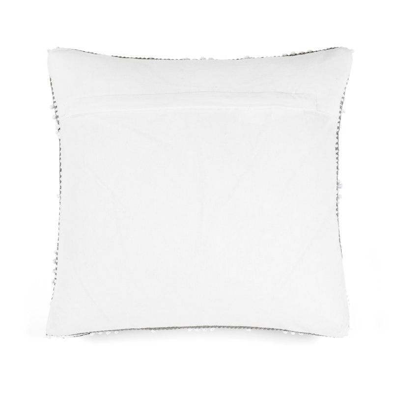 Light Gray Cotton Polyester Nordic Throw Pillow Cover
