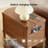 Side Table With Charging Station, 2 Drawers & Open Shelf, Easy Assembly Narrow End Table For Living Room-1853538315