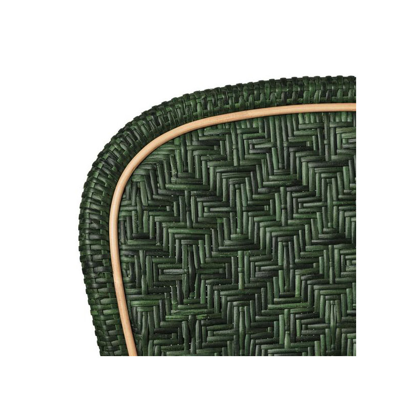 Portofino Dining Chair, Green, Natural