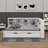 Wooden Full Size Daybed With Trundle Bed, Includes Storage Shelf & USB Charging Ports