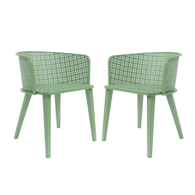 Chaise de salle à manger d'extérieur Milan (sans la table), Vert