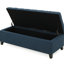 Banc tendance avec compartiment de rangement - espace supplémentaire l 51,29 po x P 19,41 po x P 15,88 po recouvert de tissu brun foncé et polyvalent-1259624842