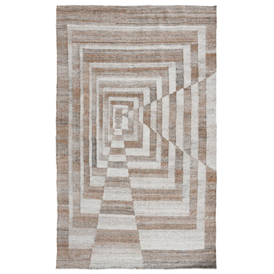 Mesa Geometric Area Rug in Sand Multi