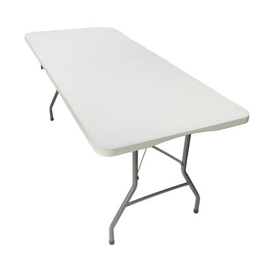 Sugift 71'' Plastic Rectangular Folding Table
