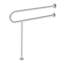 Toilet Safety Rail, 31.5 Inch U-Shaped Handicap Grab Bar, 304 Stainless Steel Senior Safety Pole, Toilet Grab Bars with Anti-Slip Handle, 300 Lbs Load Capacity Security Handrail with Support Leg
