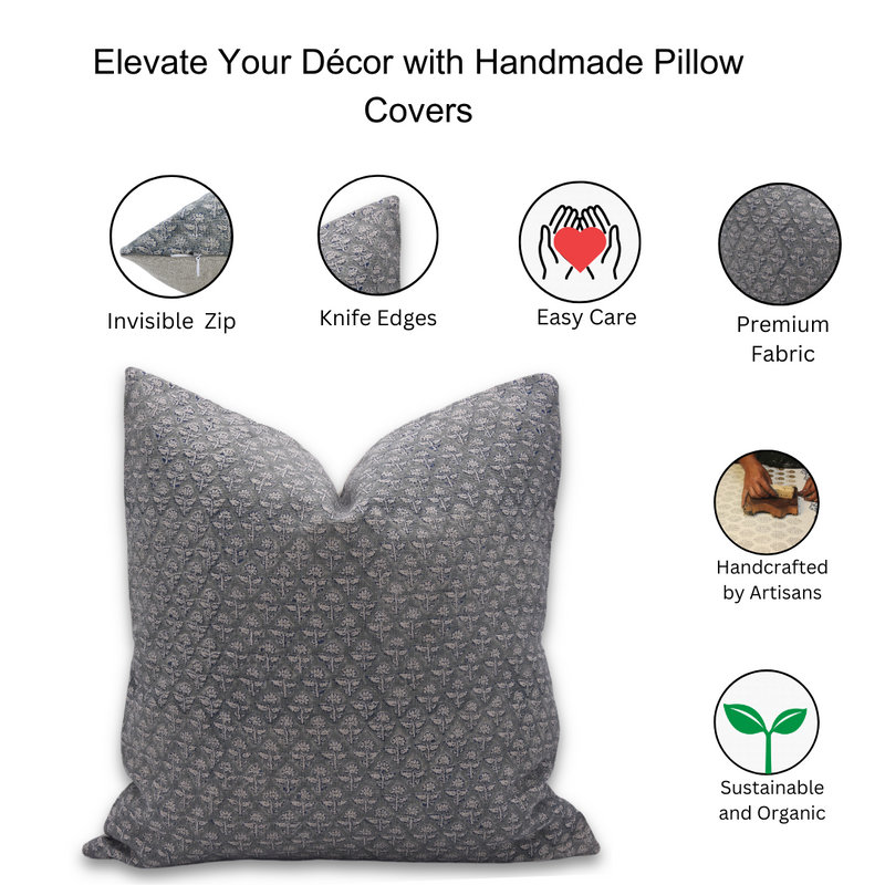 Linen Square Pillow Cover, 24" x 24", Square
