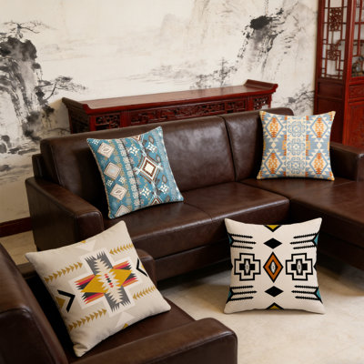 Housse de coussin pour canapé 4 pièces (seulement la housse, l'oreiller n'est pas inclus)