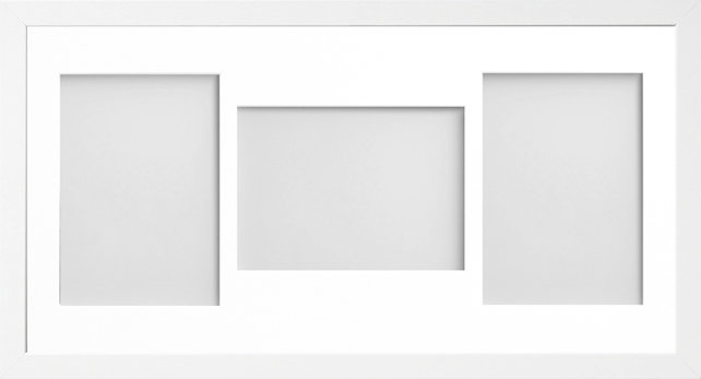Albali Matte Picture Frame with Mat, White