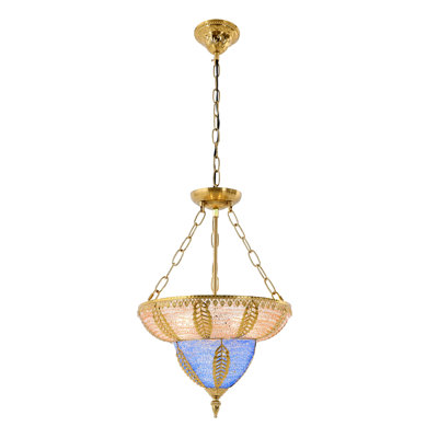 Bohemian Style Ceiling Pendant Light, Height Adjustable, Multi-Color