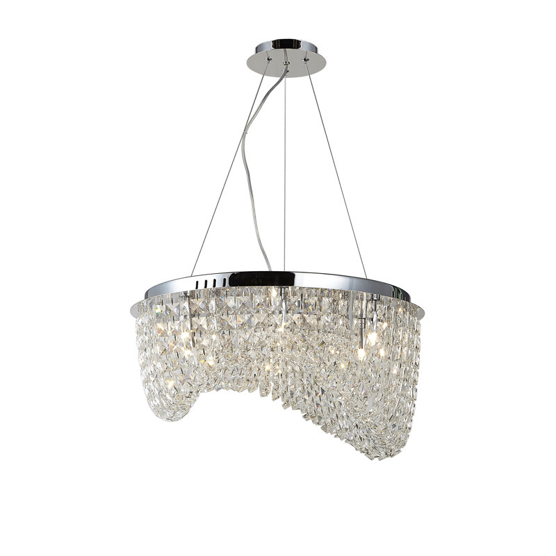 Carmen 6 - Light Chrome Crystal Pendant