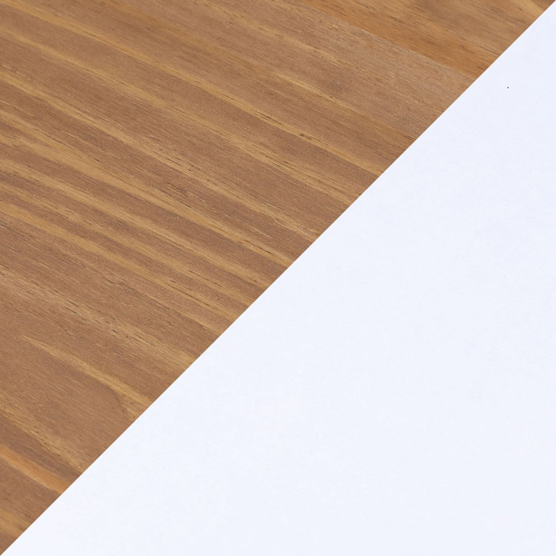 Ambur Kids Solid Wood Full High Loft, Pecan/White