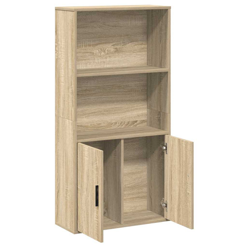 Bookcase 60X24x120 Cm Engineered Wood, Sonoma Oak