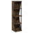 Furinno FLEXI Storage Shelf, 4-Cube Corner Shelf, Book Shelf, DIY Stackable & Separable Display Bookcase, for Organization and Storage, for Living Room, Home Office, Amber Pine-126653065