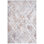 Tapis de salle à manger de collection / beige à motif géométrique et résistant aux taches