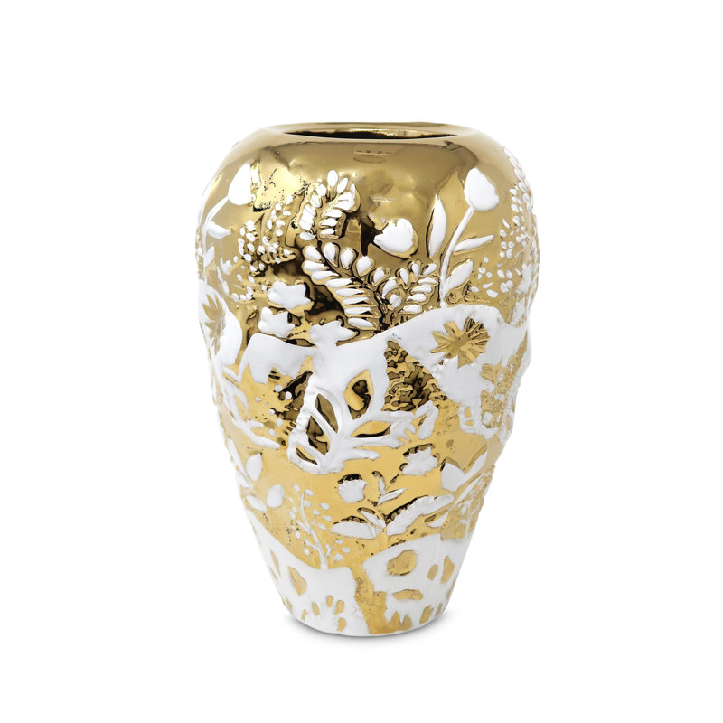 Pot de rangement orné, H 13,75 po x l 7 po