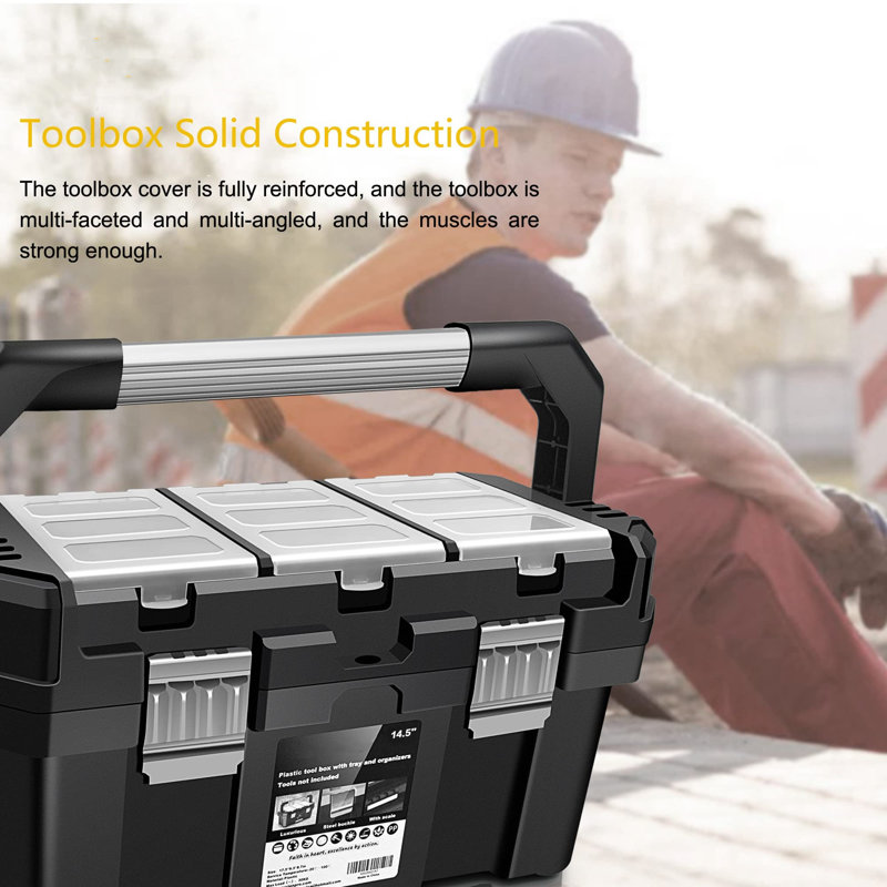 14" Tool Box with Removable Tray