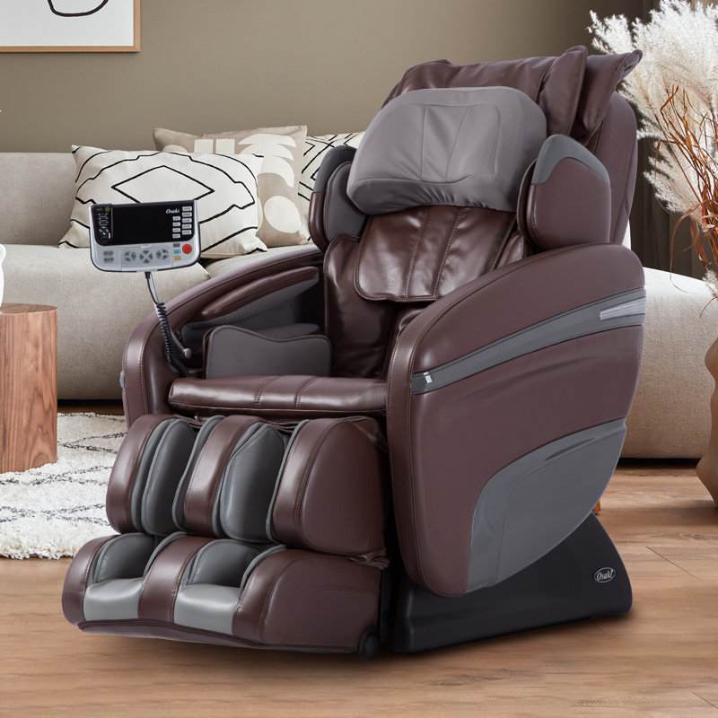 Fauteuil de massage OS-7200H Pinncle, Similicuir brun