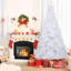 Arbre de Noël blanc avec pieds solides-519862561