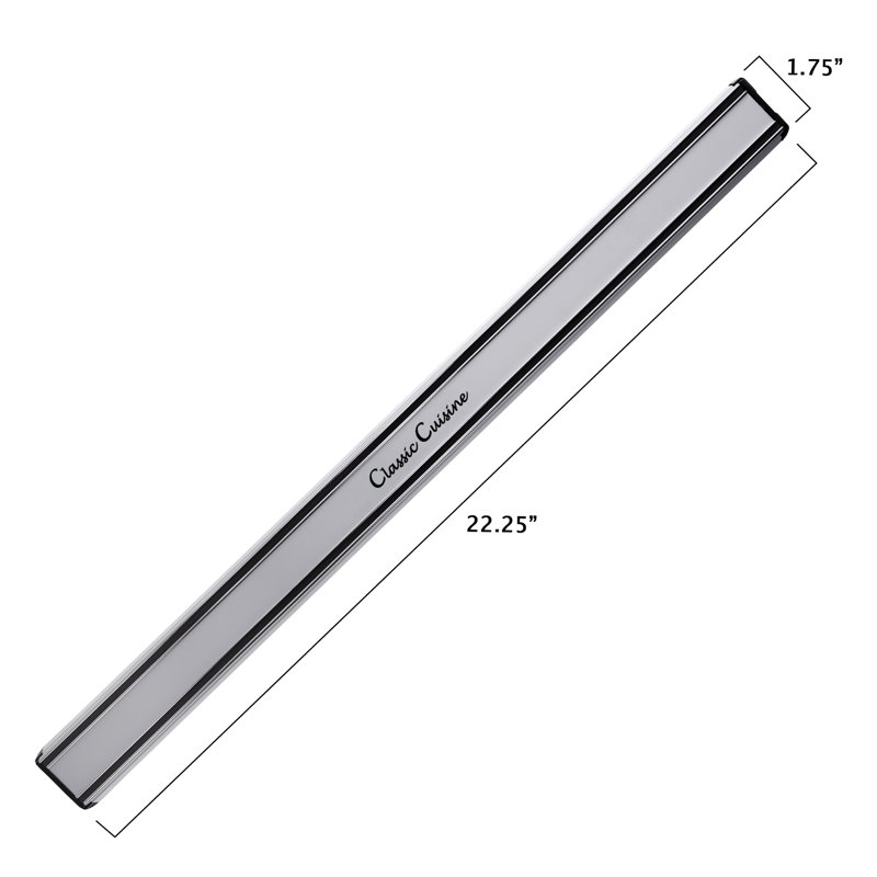 Porte-couteaux magnétique 16" à cuisine classique, 22 po