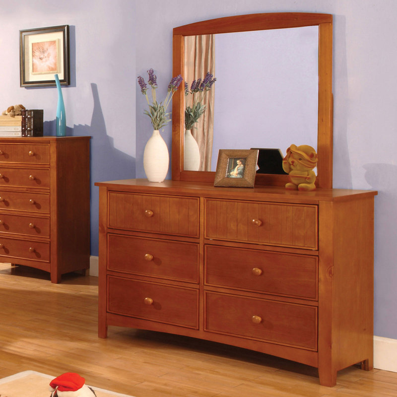 Agnew 48'' W 6 - Drawer Dresser, Oak