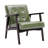 Havva 21.65'' Wide Tufted Artificial Leather Mid-Century Modern Armchair-1174366877