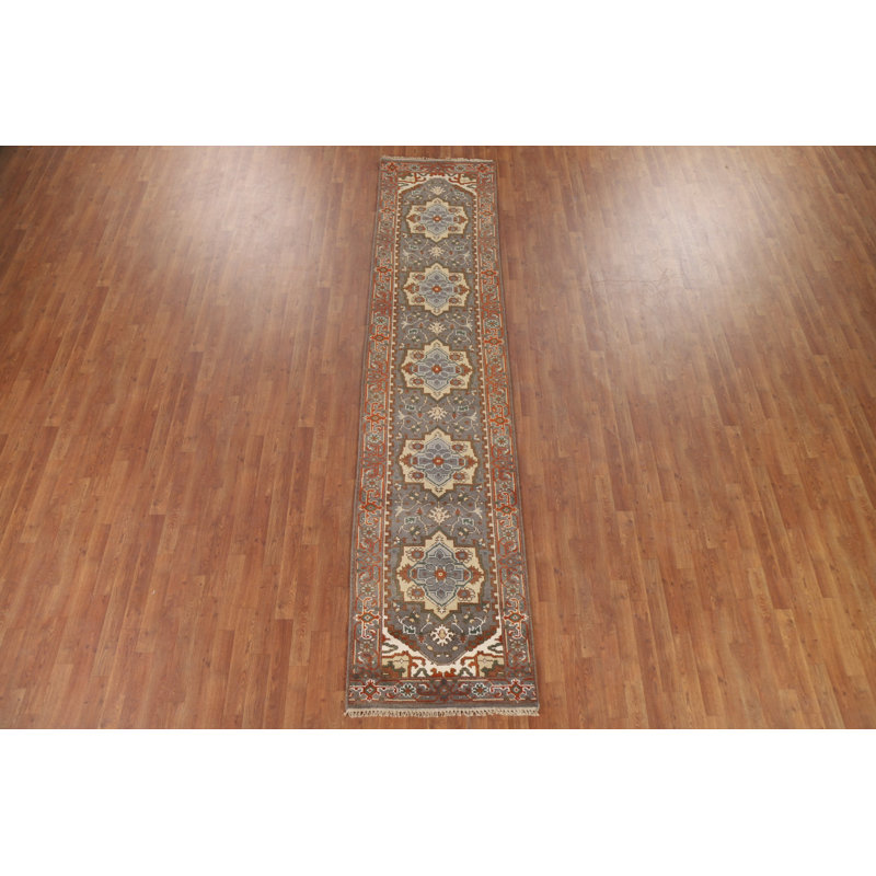 Tapis de couloir oriental gris 3x12