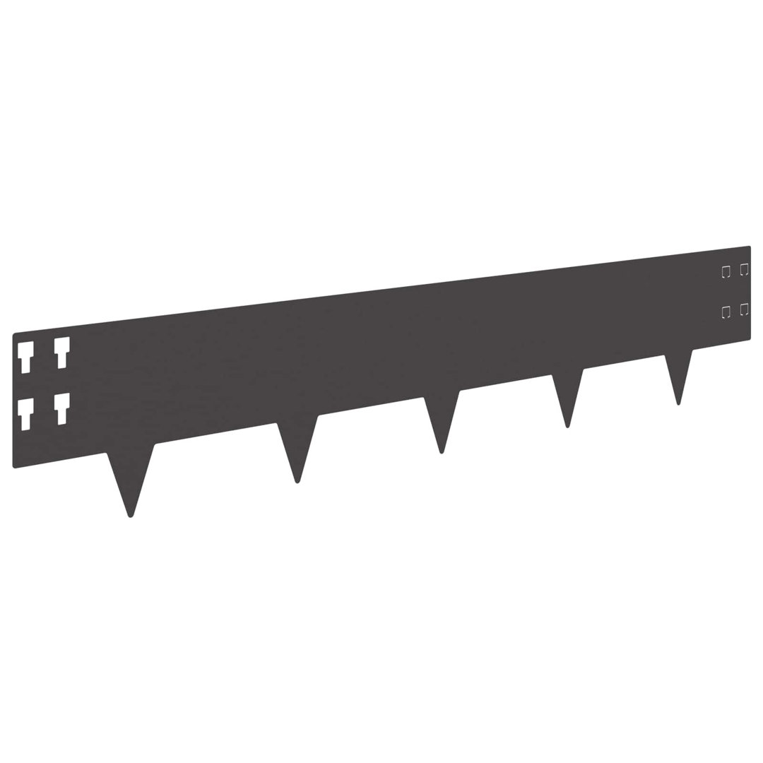 20cm H x 100cm W Steel Lawn Edging
