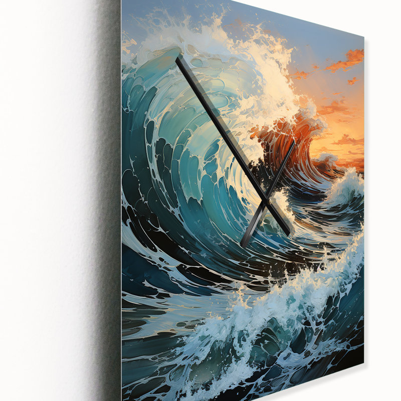 Anberlyn - Nautical & Beach Wall Clock, 28" H x 12" W x 1" D