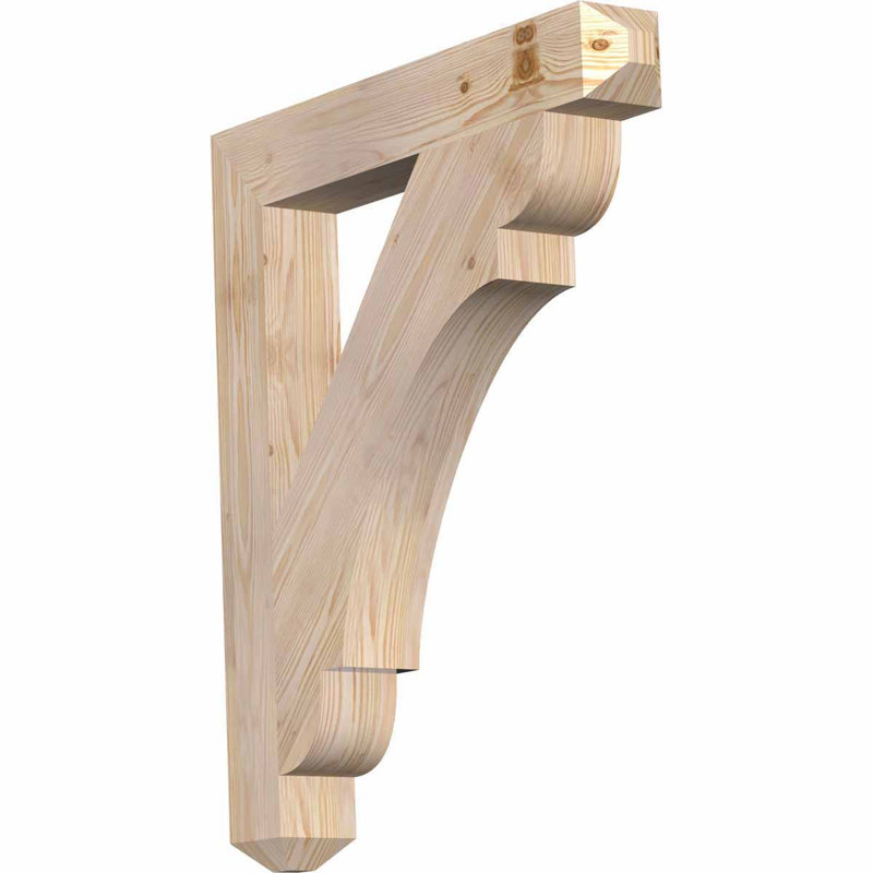 Olympic Craftsman Bracket, 30"H x 3.5"W x 26"D, Douglas Fir (Smooth)