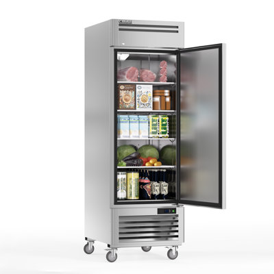 CMF Coolski 27" W Commercial Refrigerator, 19.32 Cu.ft Single Solid Door Stainless Steel Reach-in Refrigerator