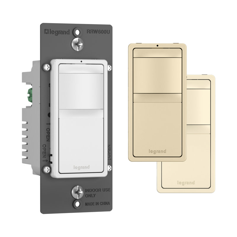 Tri-Color Polycarbonate Motion Sensing Rocker Light Switch