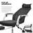 Portable Modern Computer Desk Host Rack And Adjustable High Back Task Seat With Lumbar Support