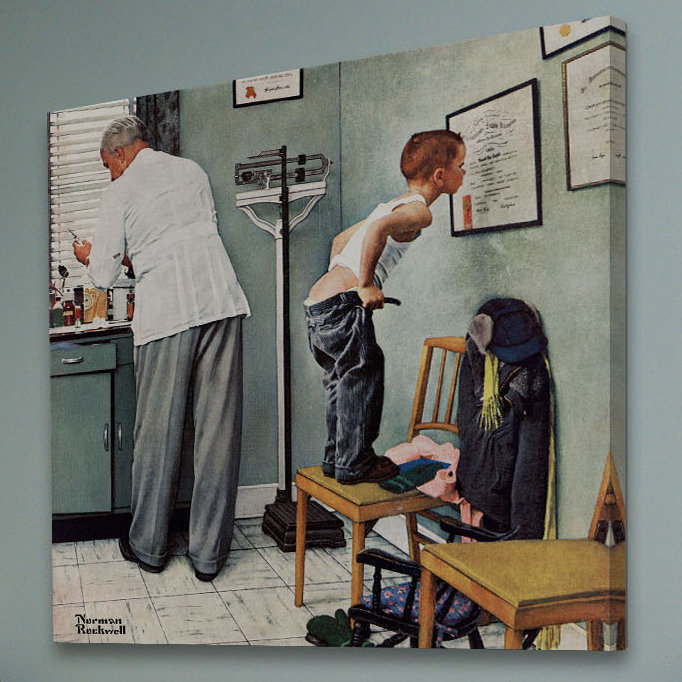 Before The Shot by Norman Rockwell - Wrapped Canvas Print, 46 cm H x 46 cm W