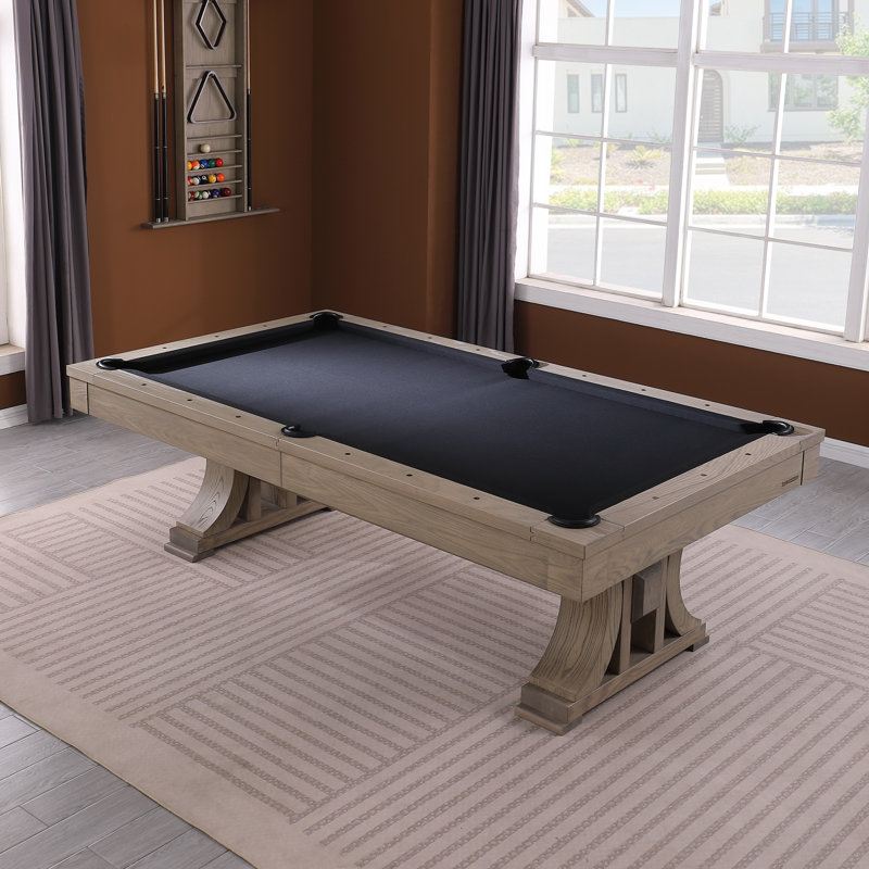 Table de billard en ardoise 8 pi Madero Madero, Noir, Oui, Gris cendré brossé