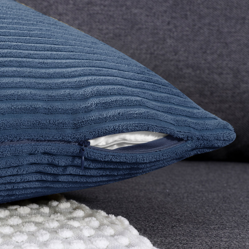 Avah Scatter Cushion Cover, 51cm H x 51cm W x 1cm D, Navy Blue