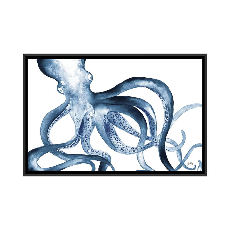 Print, Pas de tapis, Toile avec cadre noir, H 18 po x l 26 po x P 1,5 po