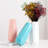 7.8"H Table Vase, Chinoiserie Ceramic Floral Vase, Rustic Small Vase for Home Decor-1884239811