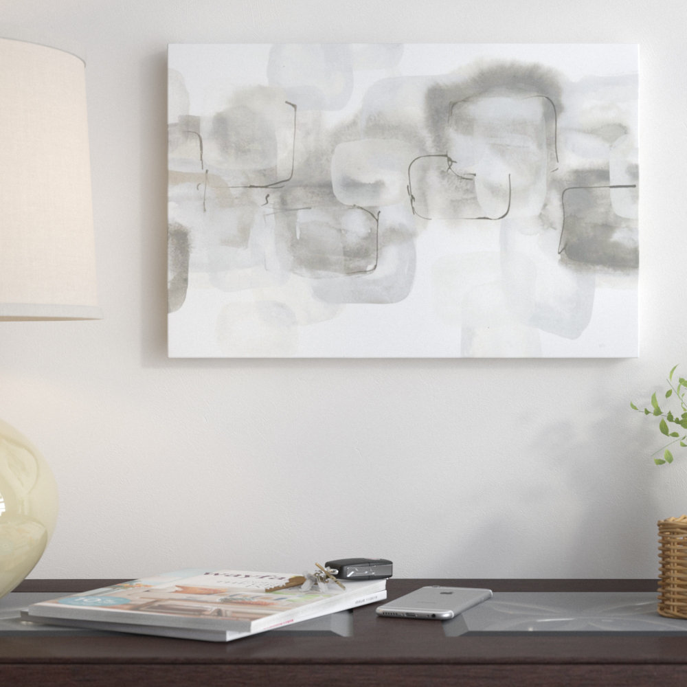 Neutral Stacking IV White by Chris Paschke - Wrapped Canvas Print East Urban Home 