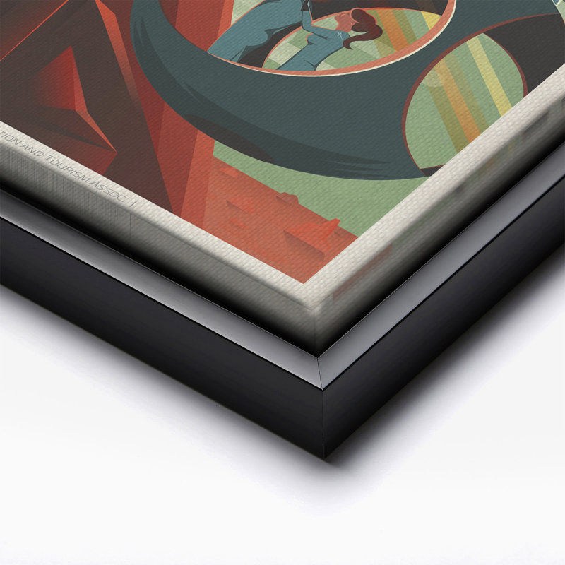 Summit Olympus Mons, Black Framed, Canvas, 16"H x 20"W