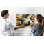 Wall Mounted cork board with print decorative wall message pin boards home office bulletin board ideas Elegant abstract
