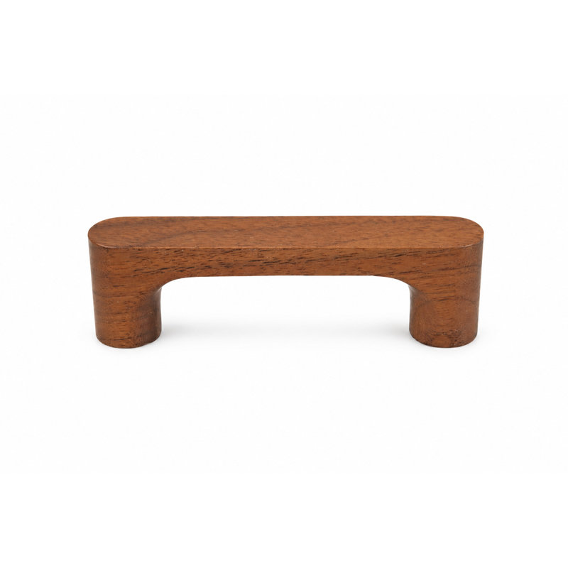 Poignée en bois massif, 3", Walnut
