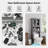 Over The Toilet Storage Cabinet For Bathroom, Storage Organizer Over Toilet, Space Saver With Tempered Glass Doors,-280270827