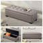 Banc de rangement gris en polyester avec banc d'entrée-1669911119