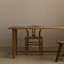 Burlywood Rectangular Solid Dining Table For Dining Room/Kitchen